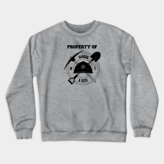 Barrow & Locke black Crewneck Sweatshirt by Old Gods of Appalachia